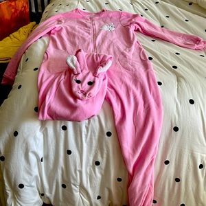 Pink footed pajamas. Never worn